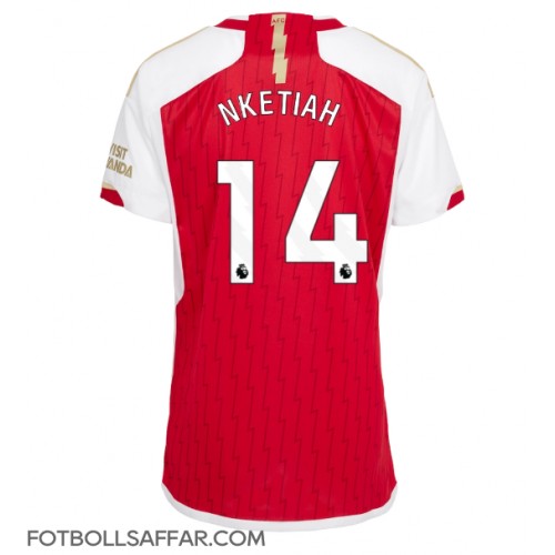 Arsenal Eddie Nketiah #14 Hemmatröja Dam 2023-24 Kortärmad